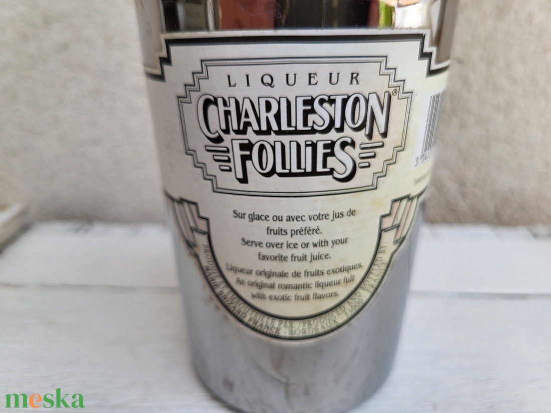 Vintage francia Marie Brizard Charleston Follies likőrös palack, shaker - otthon & életmód - konyhafelszerelés, tálalás - flaska, csatos üveg - Meska.hu