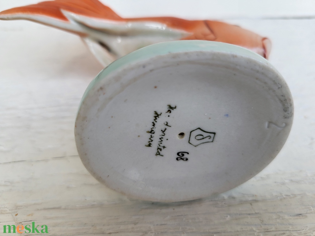 Régi, Drasche porcelán_kézzel festett halacska - otthon & életmód - dekoráció - dekoratív figurák és szobrok - Meska.hu