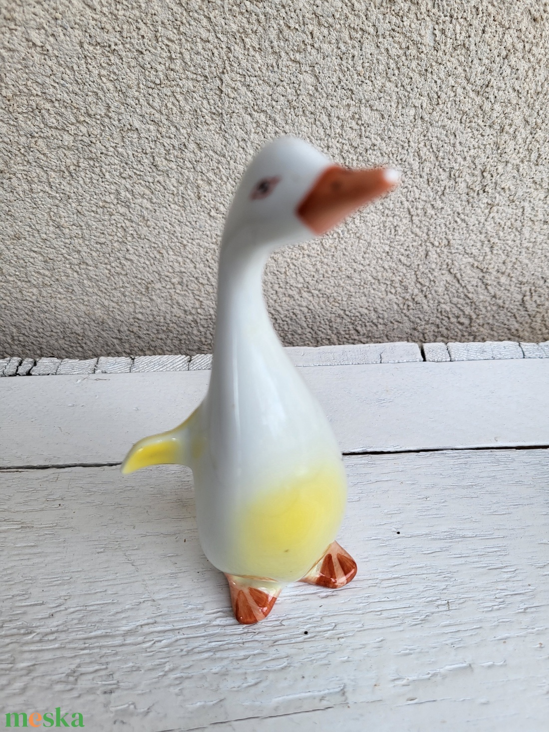 Hollóházi porcelán_kézzel festett liba, lúd figura - otthon & életmód - dekoráció - dekoratív figurák és szobrok - Meska.hu