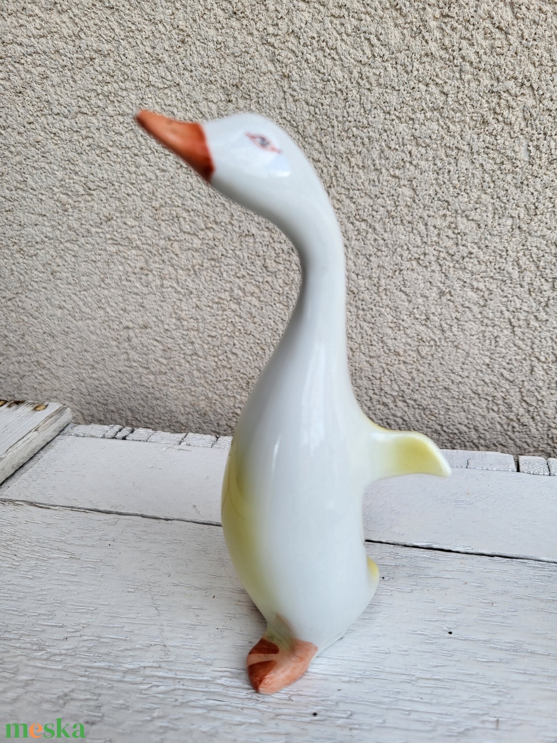 Hollóházi porcelán_kézzel festett liba, lúd figura - otthon & életmód - dekoráció - dekoratív figurák és szobrok - Meska.hu