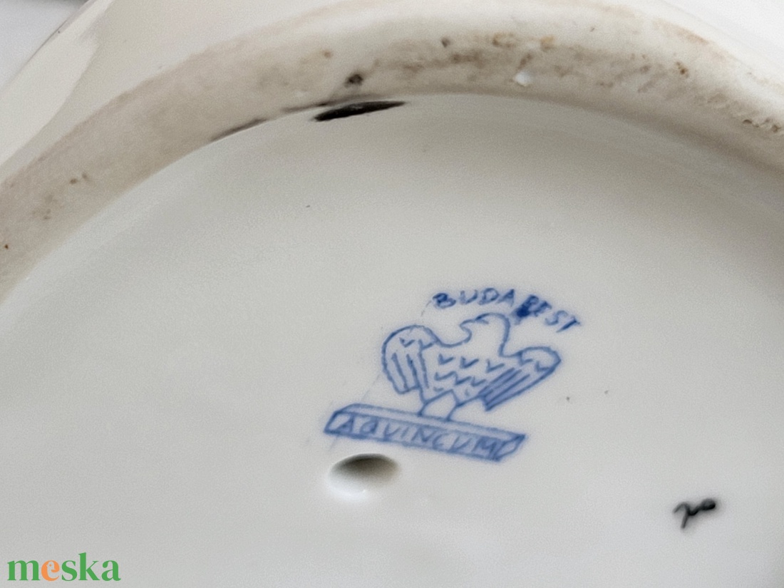 Aquincum Budapest porcelán madár figura 1. - otthon & életmód - dekoráció - dekoratív figurák és szobrok - Meska.hu