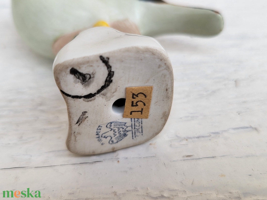 Aquincum Budapest porcelán madár figura 2. - otthon & életmód - dekoráció - dekoratív figurák és szobrok - Meska.hu