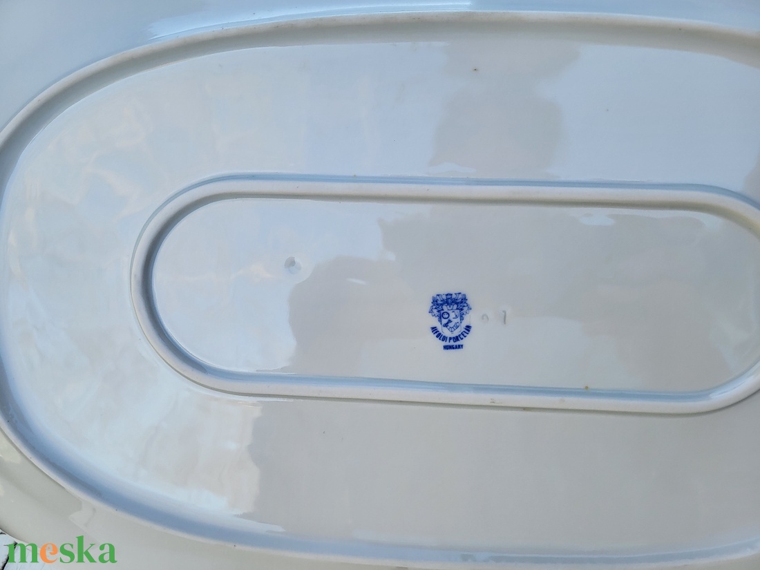 Alföldi porcelán_színes hajnalkás sültes, pecsenyés tál - otthon & életmód - konyhafelszerelés, tálalás - tálalás - kínálótál - Meska.hu