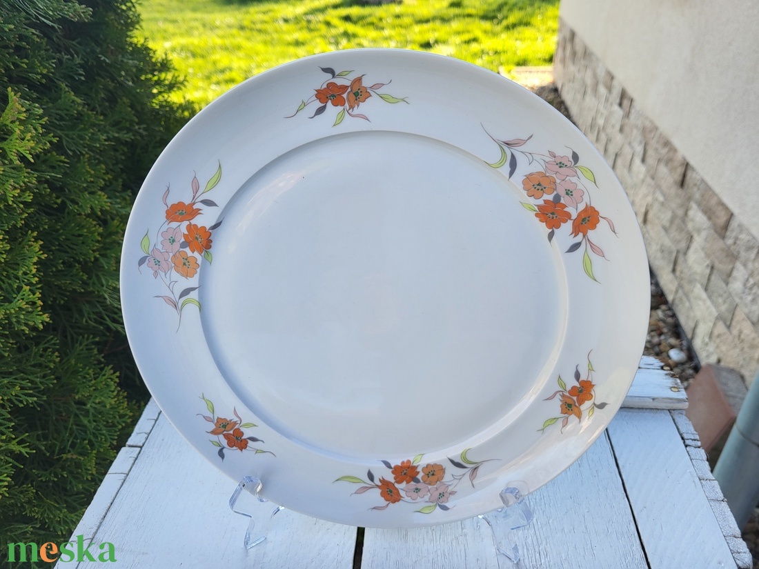 Alföldi porcelán_színes hajnalkás süteménykínáló tál - otthon & életmód - konyhafelszerelés, tálalás - tálalás - kínálótál - Meska.hu