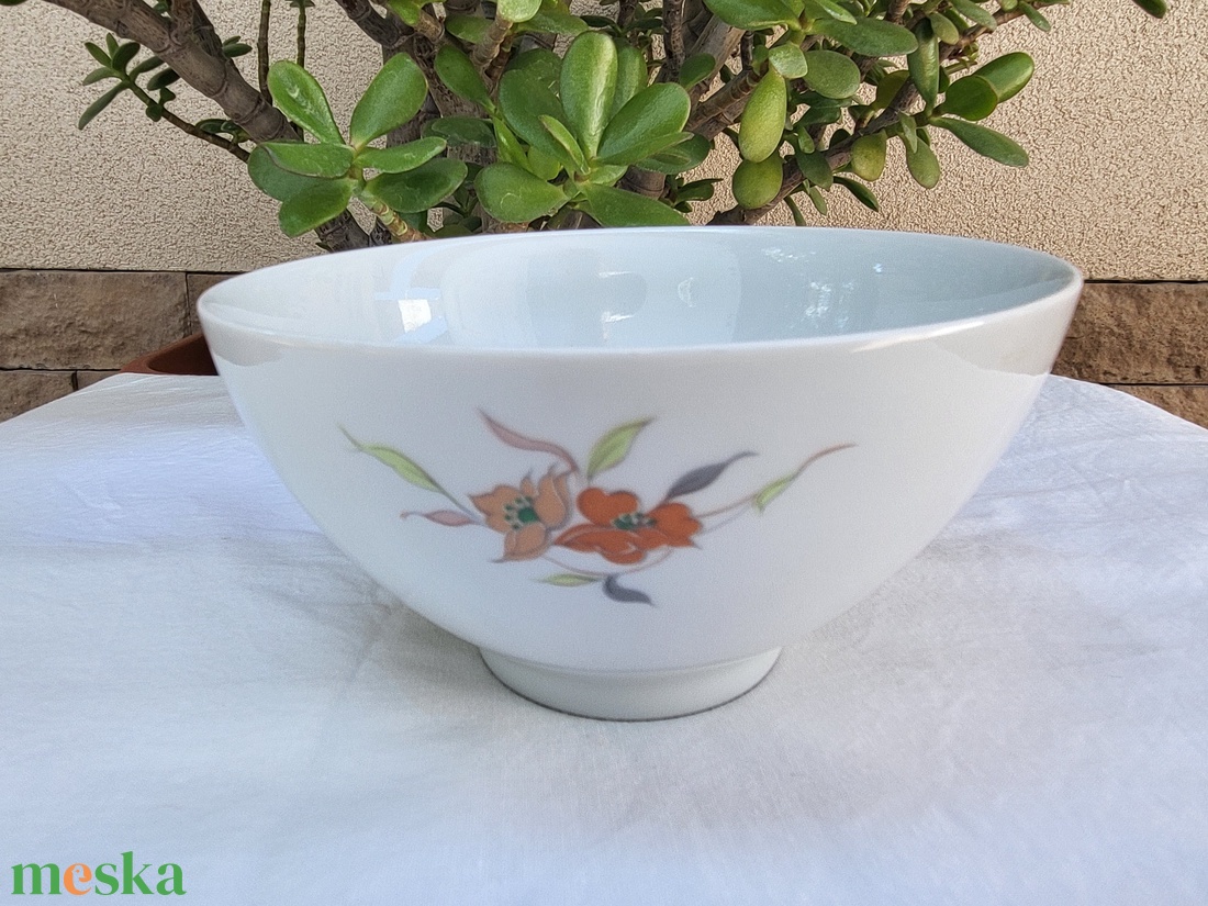 Alföldi porcelán_színes hajnalkás müzlis tál - otthon & életmód - konyhafelszerelés, tálalás - tálalás - tányér & étkészlet - Meska.hu