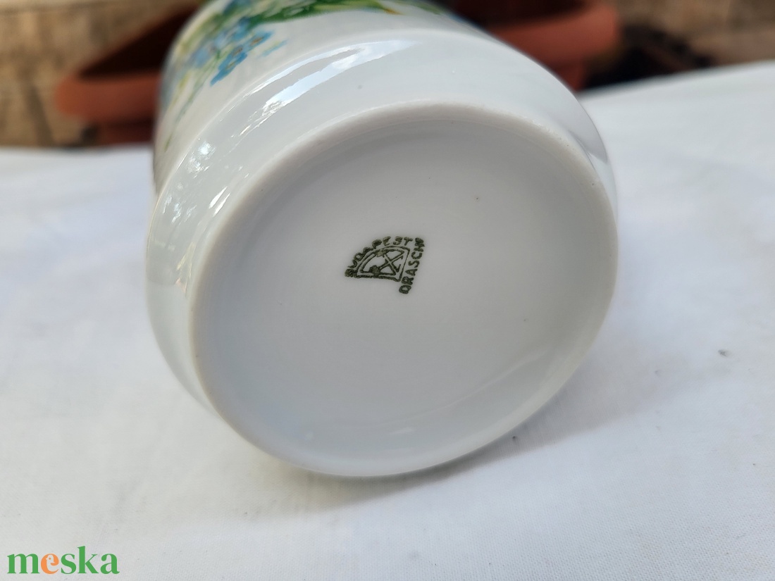 Régi Drasche porcelán_nefelejcses, gyönygvirágos bögre - otthon & életmód - konyhafelszerelés, tálalás - tálalás - bögre & csésze - Meska.hu