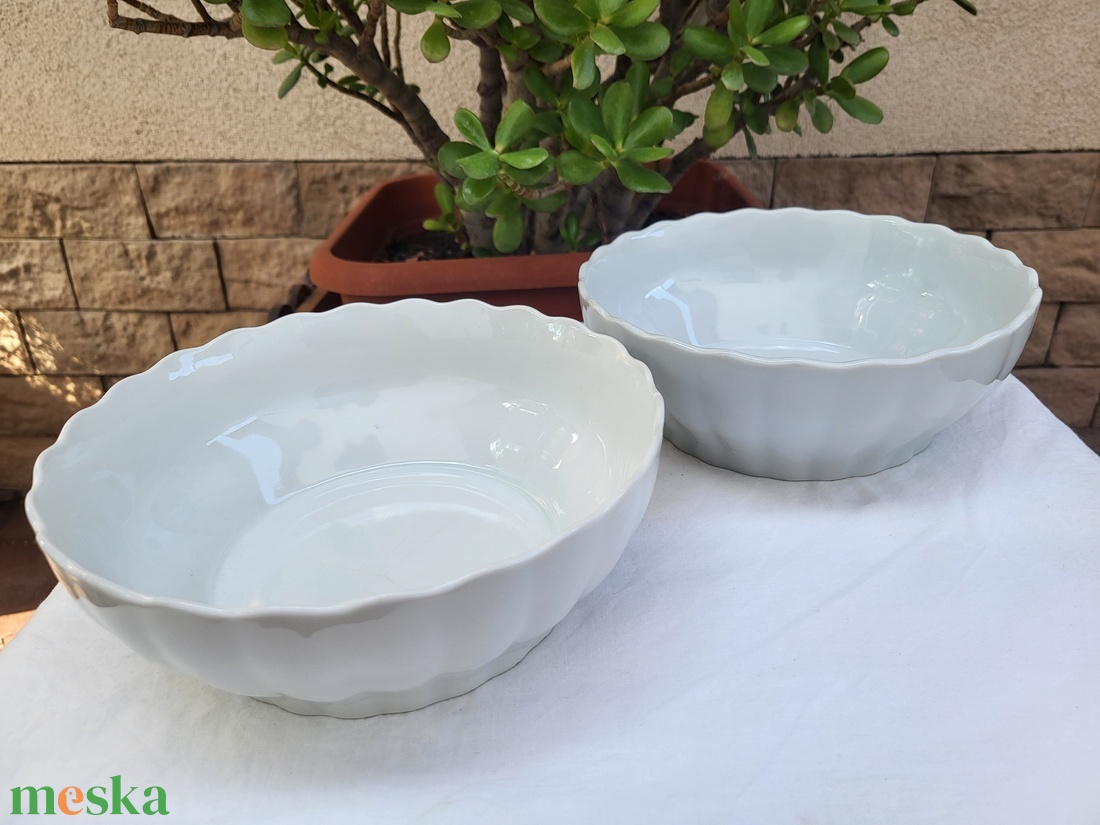 Vintage, régi csehszlovák Moritz Zdekauer ( MZ ) porcelán komatálak, pogácsás tálak párban - otthon & életmód - konyhafelszerelés, tálalás - tálalás - tányér & étkészlet - Meska.hu