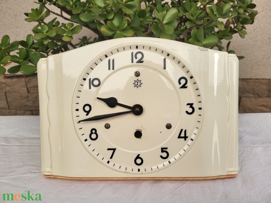 Mid Century_porcelán Junghans falióra - otthon & életmód - dekoráció - fali és függő dekoráció - falióra & óra - Meska.hu