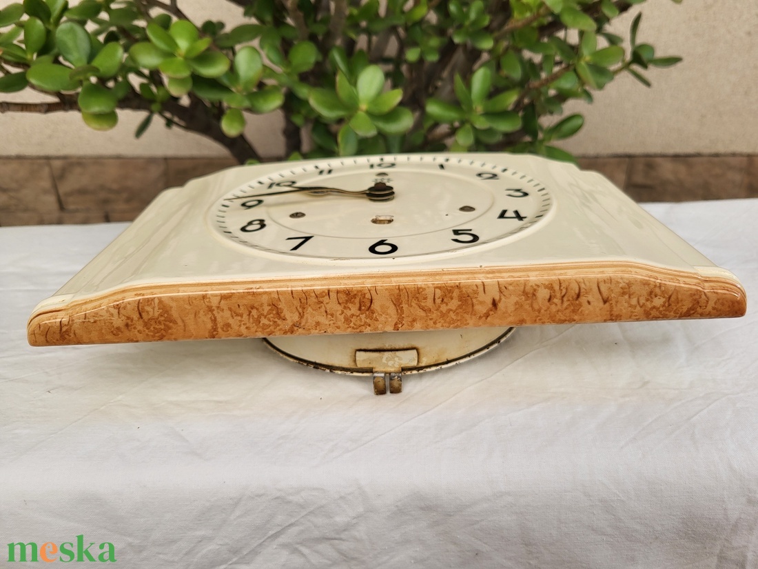 Mid Century_porcelán Junghans falióra - otthon & életmód - dekoráció - fali és függő dekoráció - falióra & óra - Meska.hu