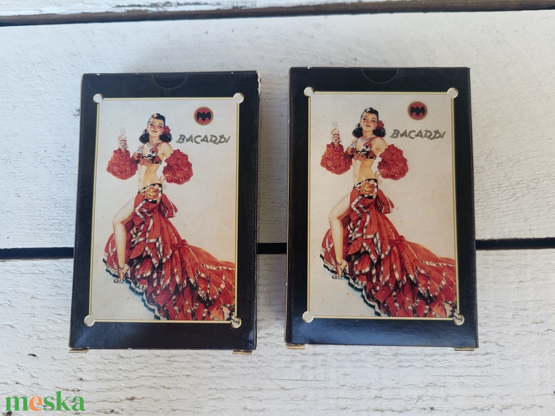 Vintage, Carta Mundi Bacardi franciakártya paklik bontatlan csomagban - játék & sport - táblajáték és kártyajáték - kártya - Meska.hu