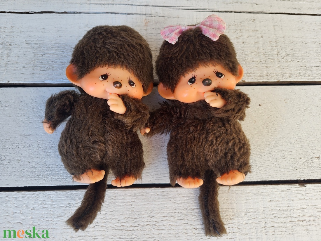 Vintage, retro, eredeti japán Sekiguchi Monchhichi páros - játék & sport - baba & babaház - baba - Meska.hu