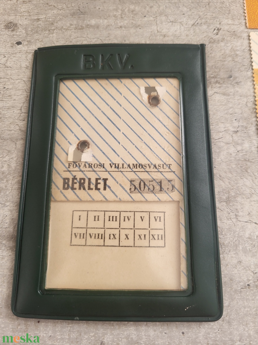 Fővárosi Villamosvasút (FVV) bérletigazolvány és a hozzá tartozó havi bérletszelvények ( 1963-64 ) - művészet - más gyűjtemények - Meska.hu