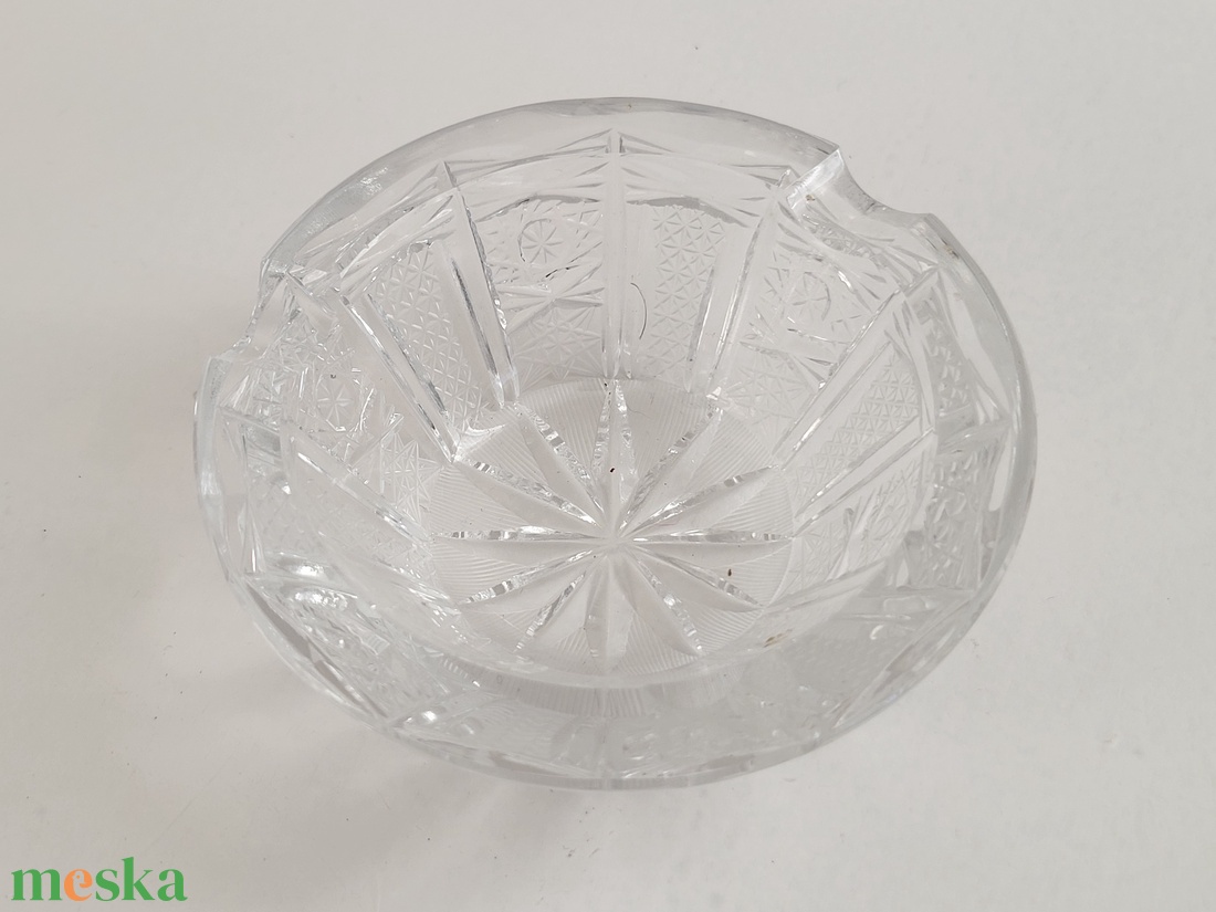 Ólomkristály hamutál - otthon & életmód - dekoráció - asztal és polc dekoráció - hamutál, öngyújtó, pipa - Meska.hu