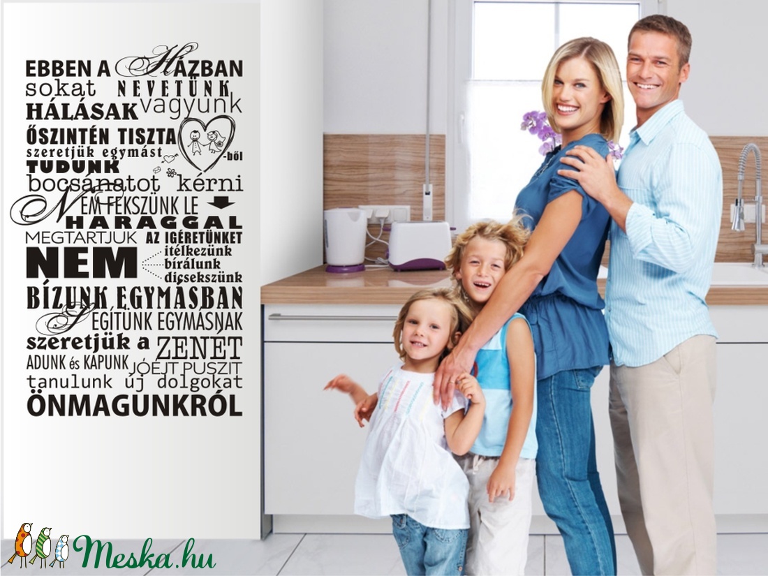 Házi áldás falmatrica -  - Meska.hu