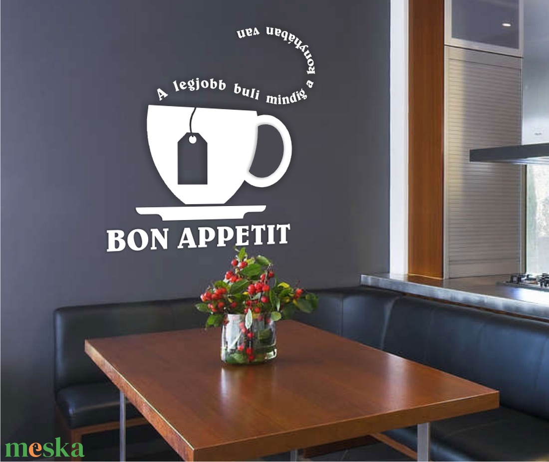 Falmatrica konyhába - Bon Appetit - otthon & életmód - dekoráció - fali és függő dekoráció - falmatrica & tapéta - Meska.hu Falmatrica konyhába - Bon Appetit - otthon & életmód - dekoráció - fali és függő dekoráció - falmatrica & tapéta - Meska.hu