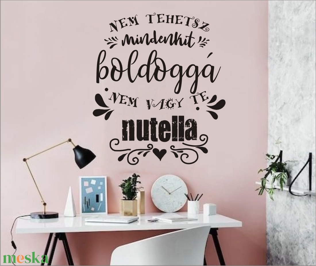 Nutella falmatrica, ajándékba vagy lepd meg saját magad - otthon & lakás - dekoráció - fali és függő dekoráció - falmatrica & tapéta - Meska.hu