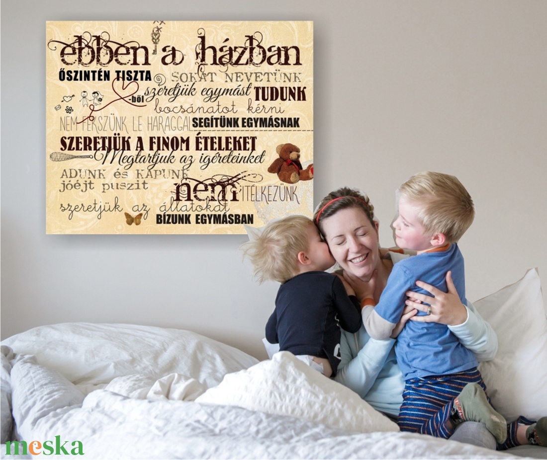 Házi áldás vászonkép - otthon & életmód - vallás - házi áldás - Meska.hu Házi áldás vászonkép - otthon & életmód - vallás - házi áldás - Meska.hu