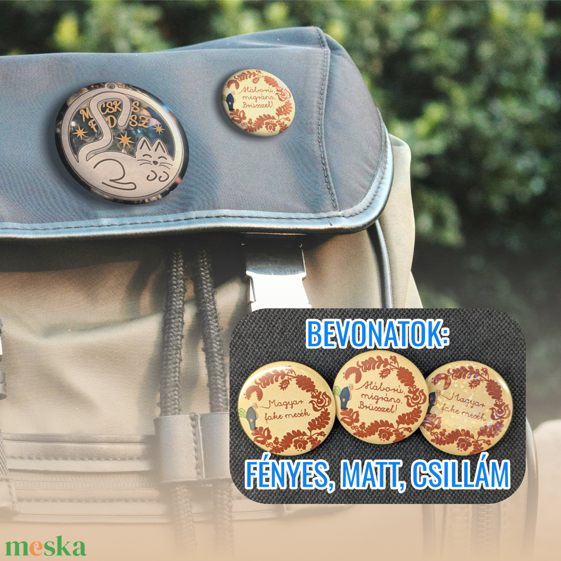 Egyedi kitűzők - ékszer - kitűző és bross - Meska.hu