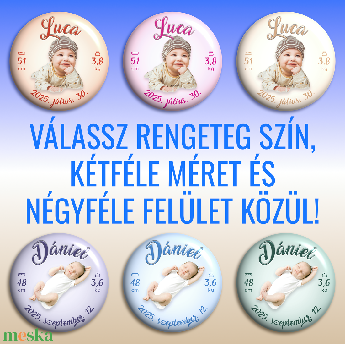 Babaköszöntő hűtőmágnes - otthon & életmód - konyhafelszerelés, tálalás - konyhai dekoráció - hűtőmágnes - Meska.hu