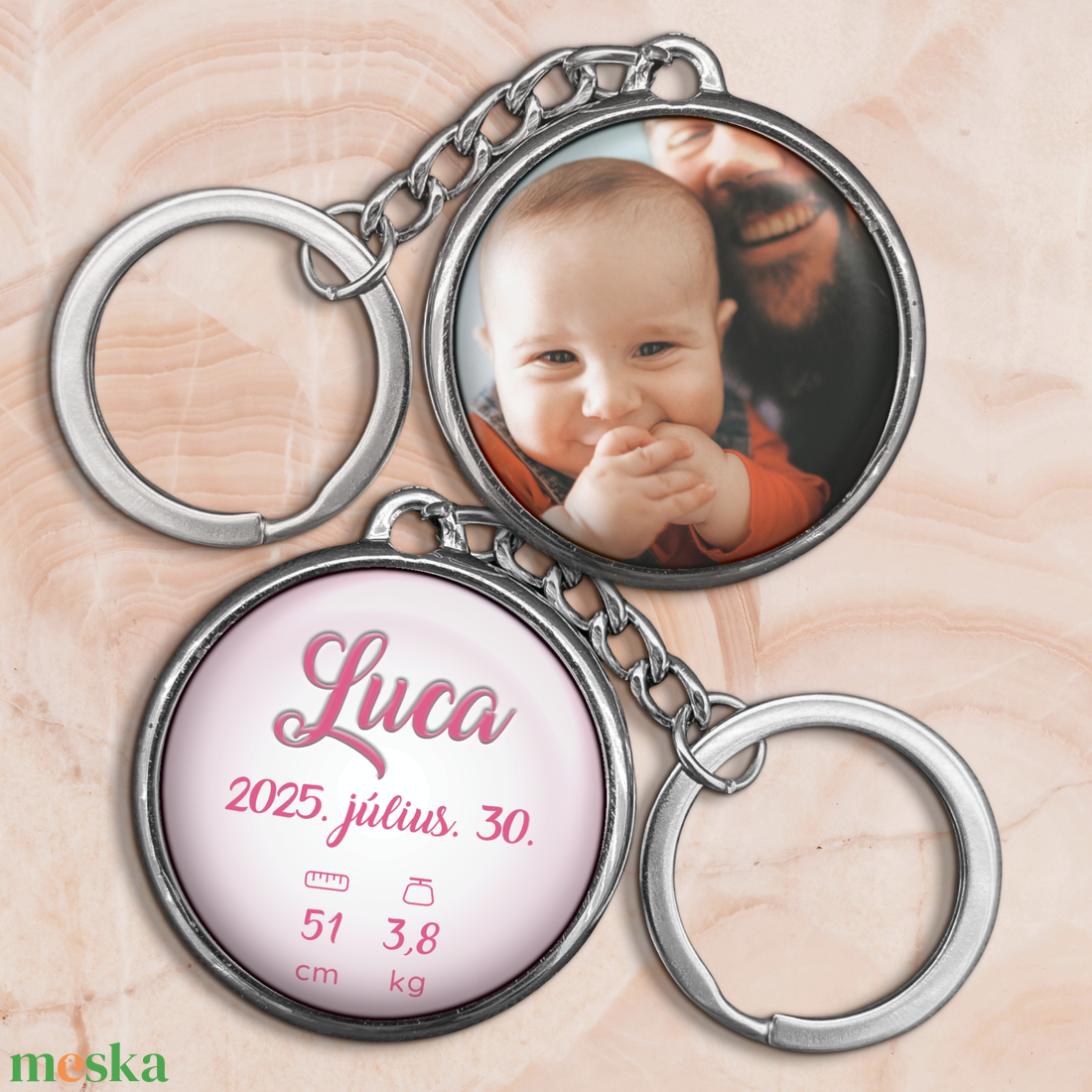 Babaköszöntő kulcstartó - otthon & életmód - konyhafelszerelés, tálalás - konyhai dekoráció - hűtőmágnes - Meska.hu