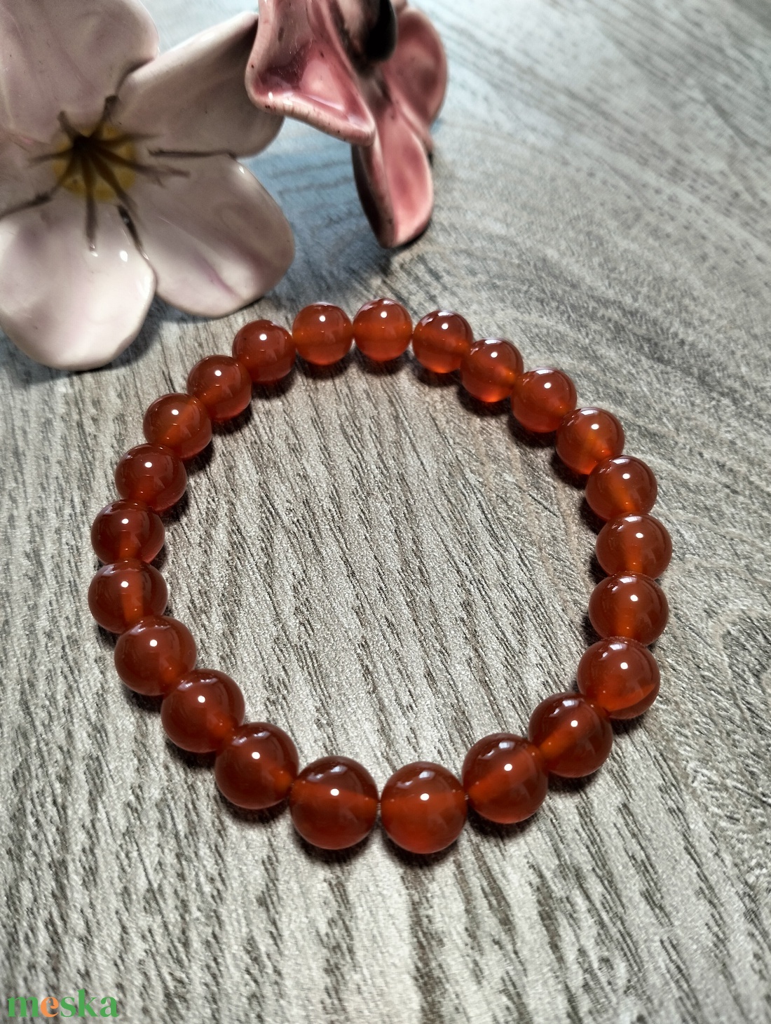 Női Ásványkarkötő - Karneol - ékszer - karkötő - ásványkarkötő - Meska.hu