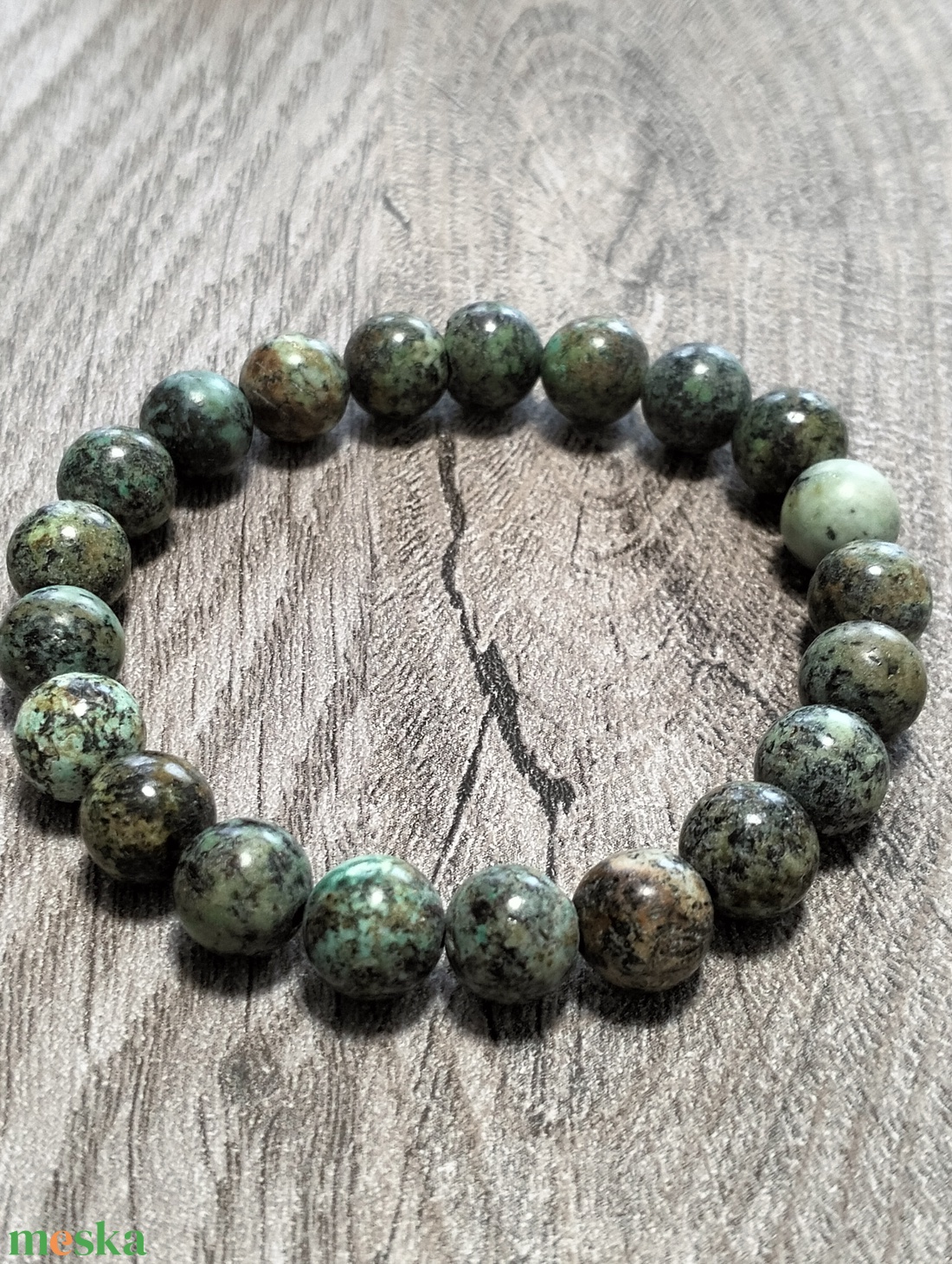 Női Ásványkarkötő - Afrika türkiz - ékszer - karkötő - ásványkarkötő - Meska.hu