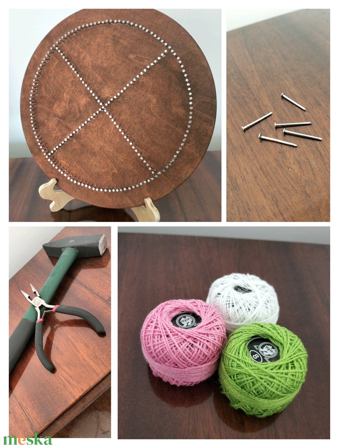 String Art - fonalművészet - TAVASZ - otthon & életmód - dekoráció - fali és függő dekoráció - falra akasztható dekor - Meska.hu