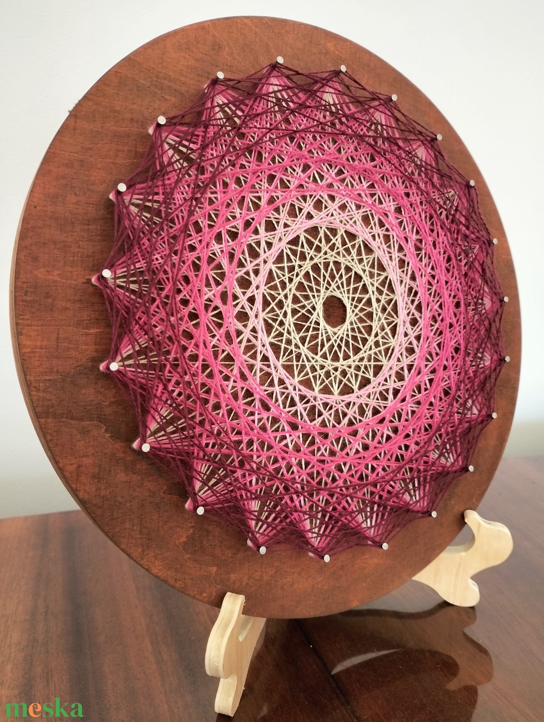 String Art - fonalművészet - Lélekvirág  - otthon & életmód - dekoráció - fali és függő dekoráció - falra akasztható dekor - Meska.hu