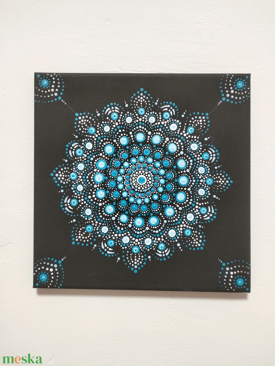 Türkiz Harmónia Mandala  - otthon & életmód - dekoráció - spiritualitás - mandala - Meska.hu