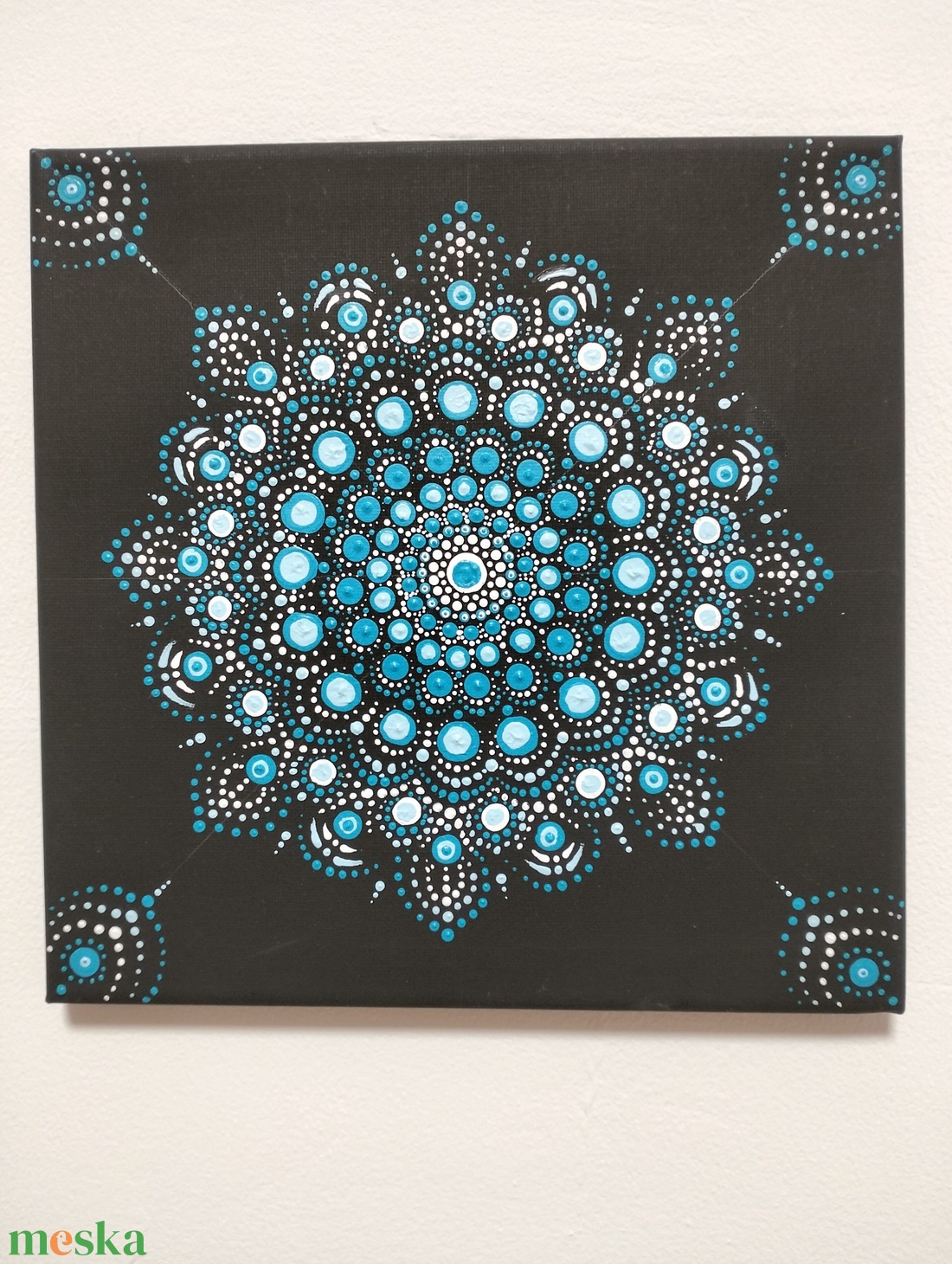 Türkiz Harmónia Mandala  - otthon & életmód - dekoráció - spiritualitás - mandala - Meska.hu