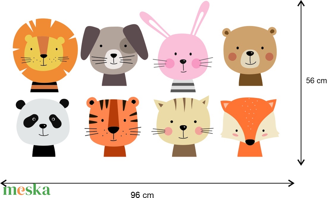 Falmatrica - Kedves állatok csoportja - oroszlán- panda- nyuszi - maci - róka - tigris - otthon & életmód - babaszoba, gyerekszoba - gyerekszoba falmatrica - Meska.hu Falmatrica - Kedves állatok csoportja - oroszlán- panda- nyuszi - maci - róka - tigris - otthon & életmód - babaszoba, gyerekszoba - gyerekszoba falmatrica - Meska.hu