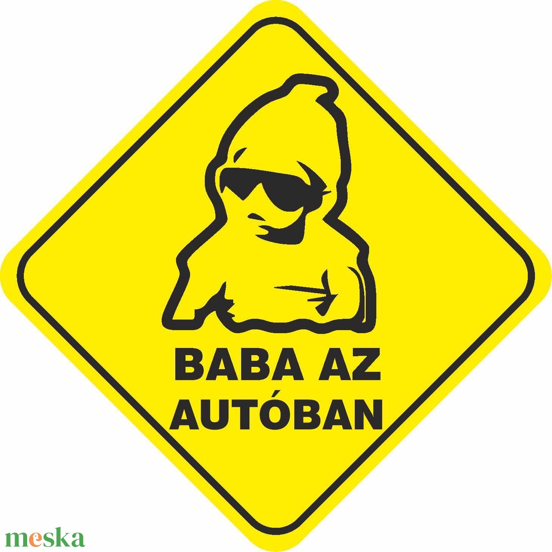 Autómatrica - BABA AZ AUTÓBAN - Carloska - otthon & életmód - autó - autós matrica - Meska.hu Autómatrica - BABA AZ AUTÓBAN - Carloska - otthon & életmód - autó - autós matrica - Meska.hu