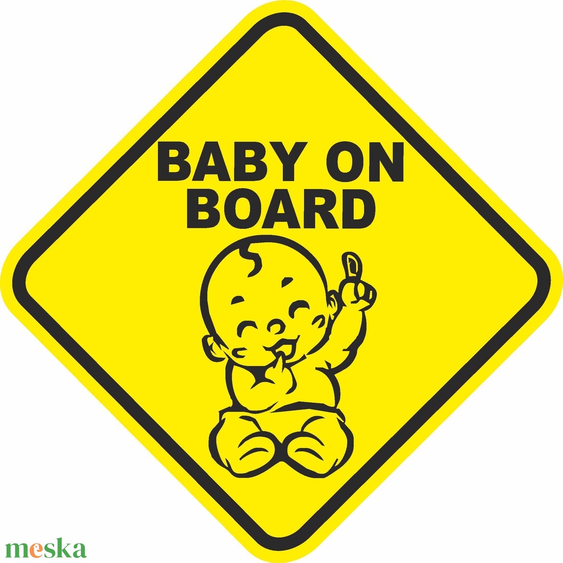 Autómatrica - BABY ON BOARD - baby - művészet - grafika & illusztráció - digitális - Meska.hu