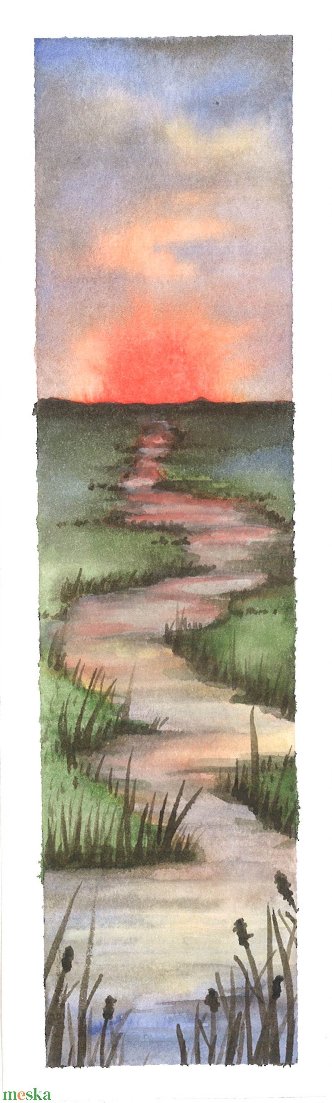 Kézzel festett könyvjelző - könyv & zene - könyvjelző - Meska.hu