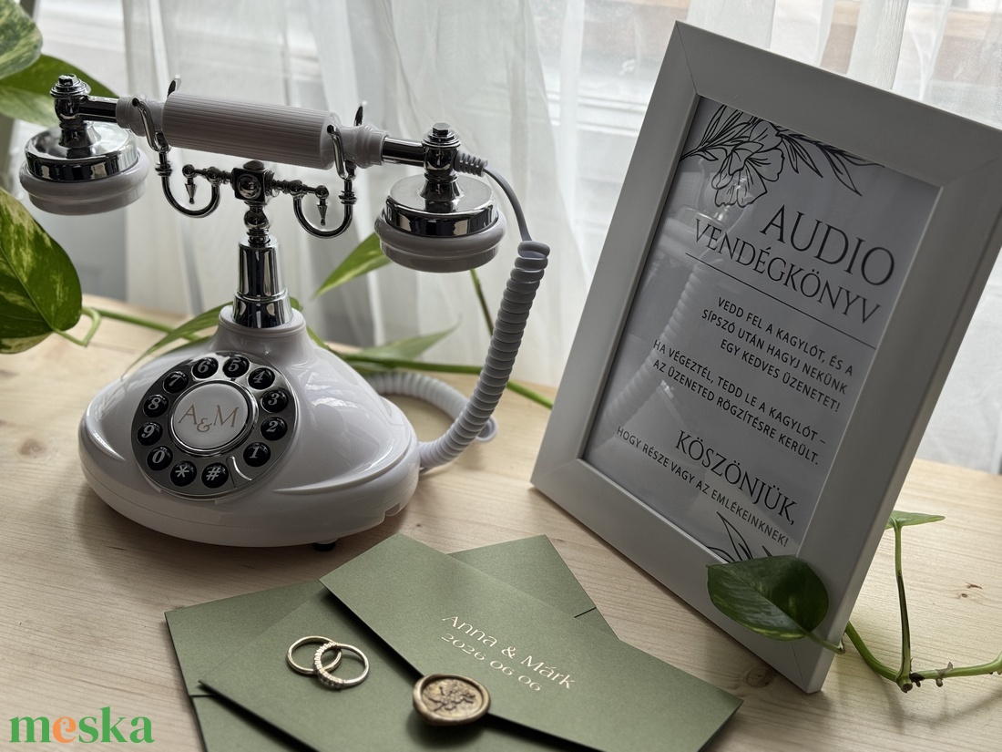 Telefonos vendégkönyv - esküvő - emlék & ajándék - vendégkönyv - Meska.hu