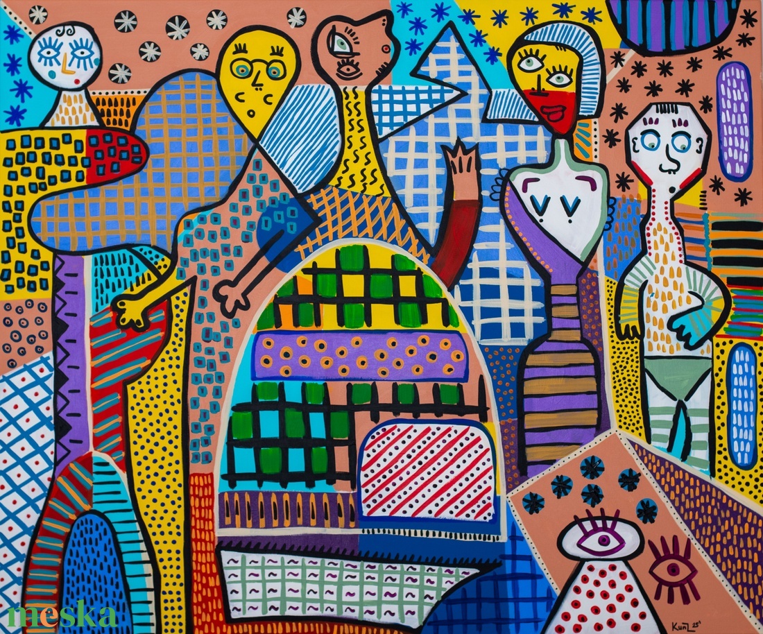 Kokott - művészet - festmény - akril - Meska.hu