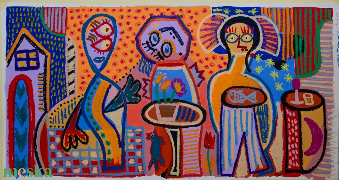 Nosztalgia - művészet - festmény - akril - Meska.hu