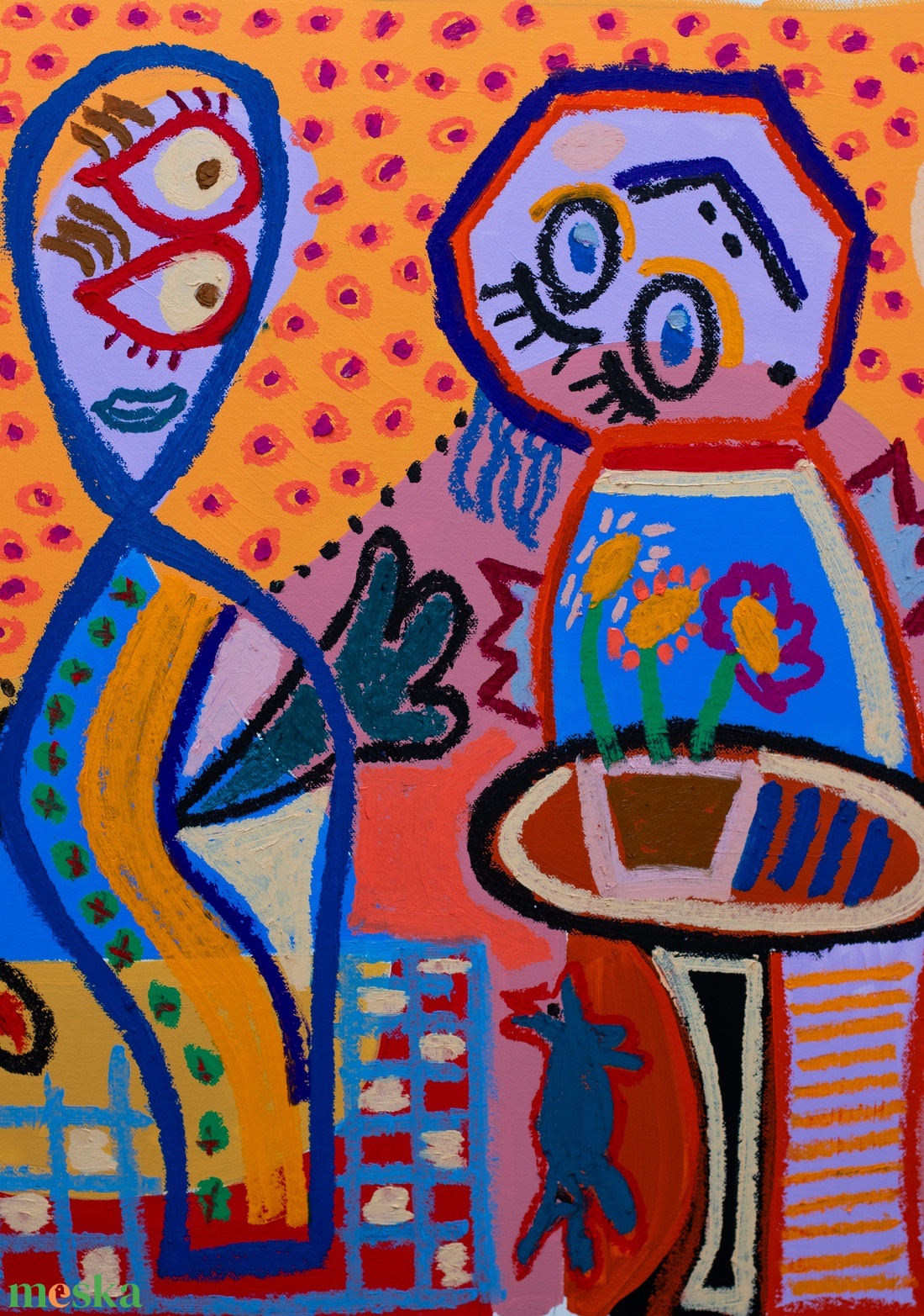 Nosztalgia - művészet - festmény - akril - Meska.hu