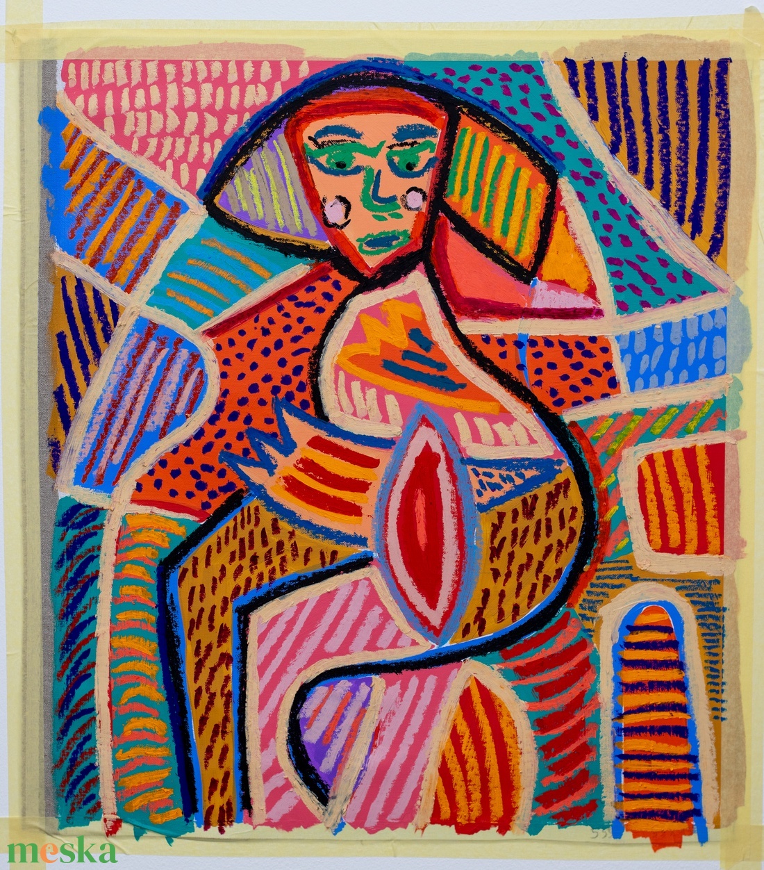 Kompozíció - művészet - festmény - akril - Meska.hu