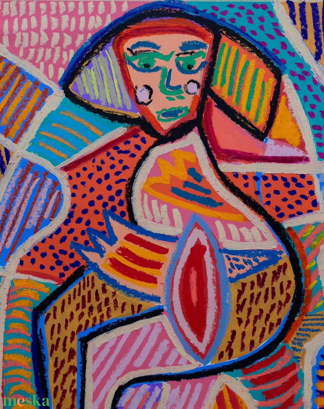 Kompozíció - művészet - festmény - akril - Meska.hu