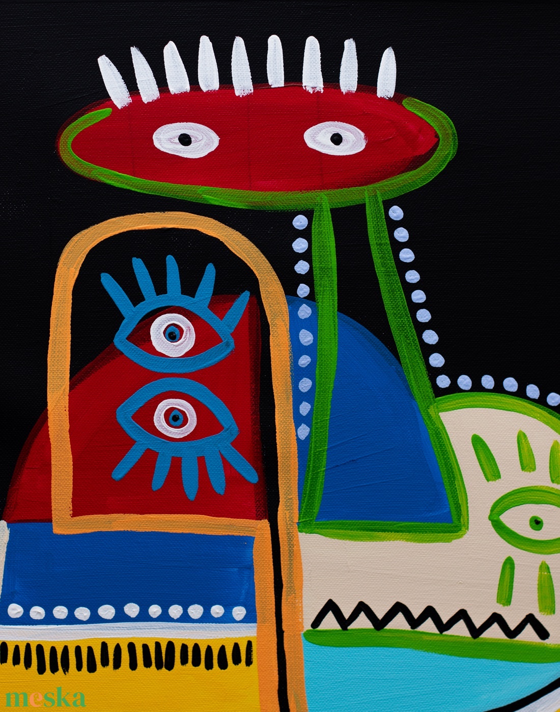 Kompozíció - művészet - festmény - akril - Meska.hu