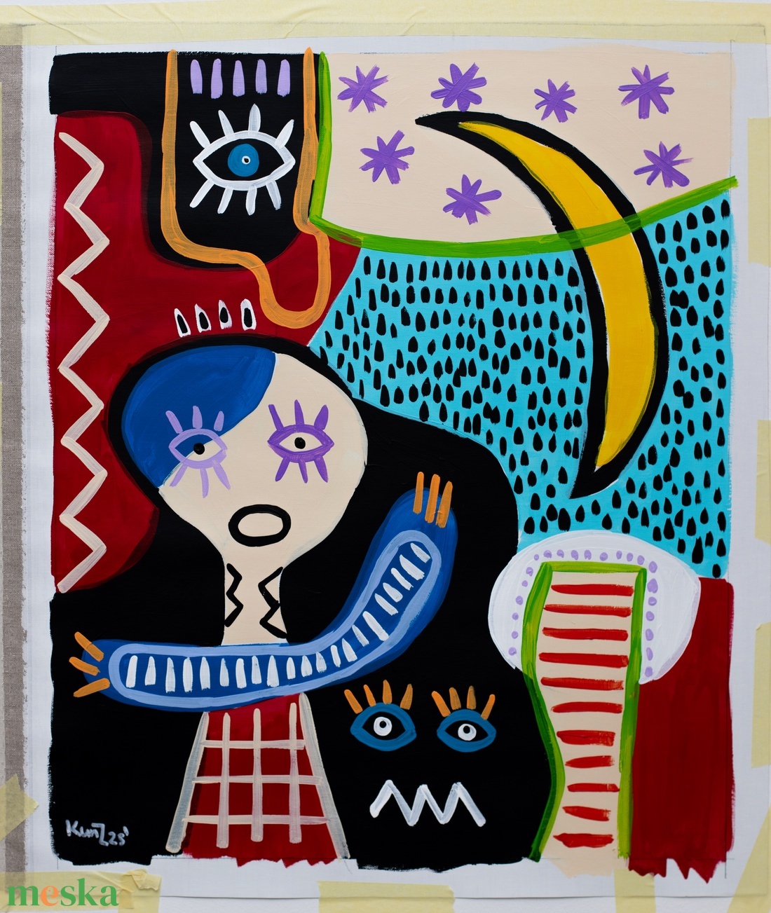 Kompozíció - művészet - festmény - akril - Meska.hu