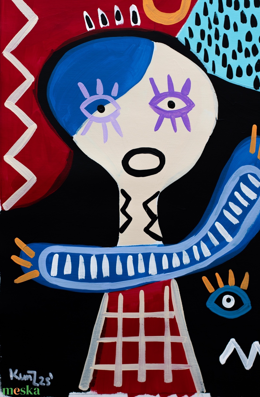 Kompozíció - művészet - festmény - akril - Meska.hu