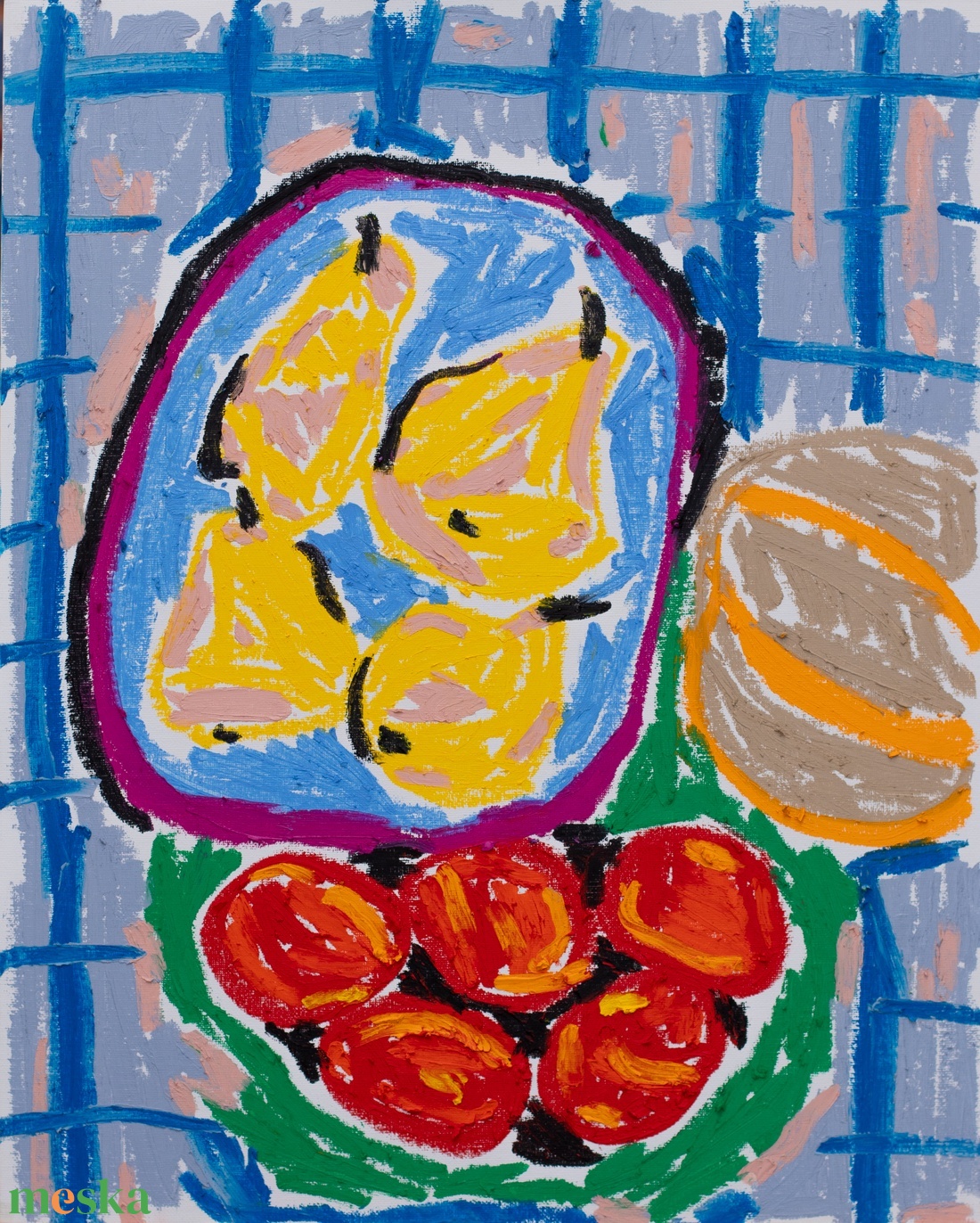 Nyári gyümölcsök - művészet - festmény - pasztell - Meska.hu