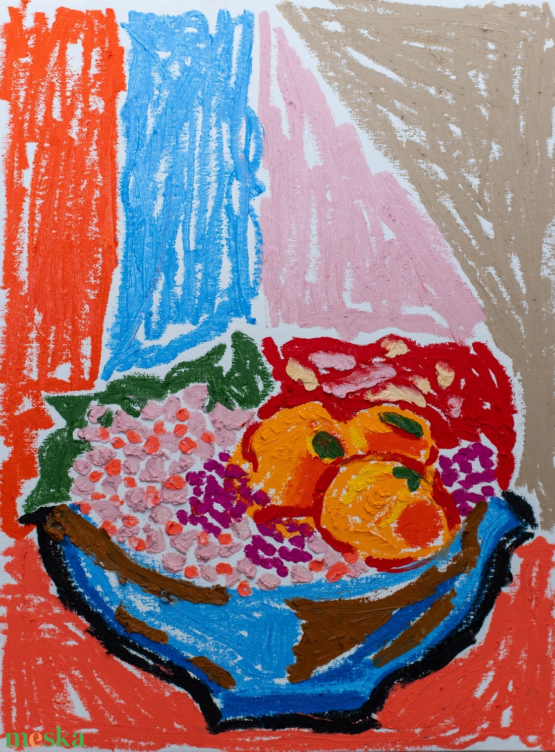 Csendélet - művészet - festmény - pasztell - Meska.hu