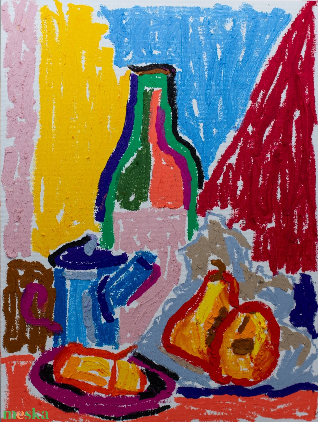 Csendélet - művészet - festmény - pasztell - Meska.hu