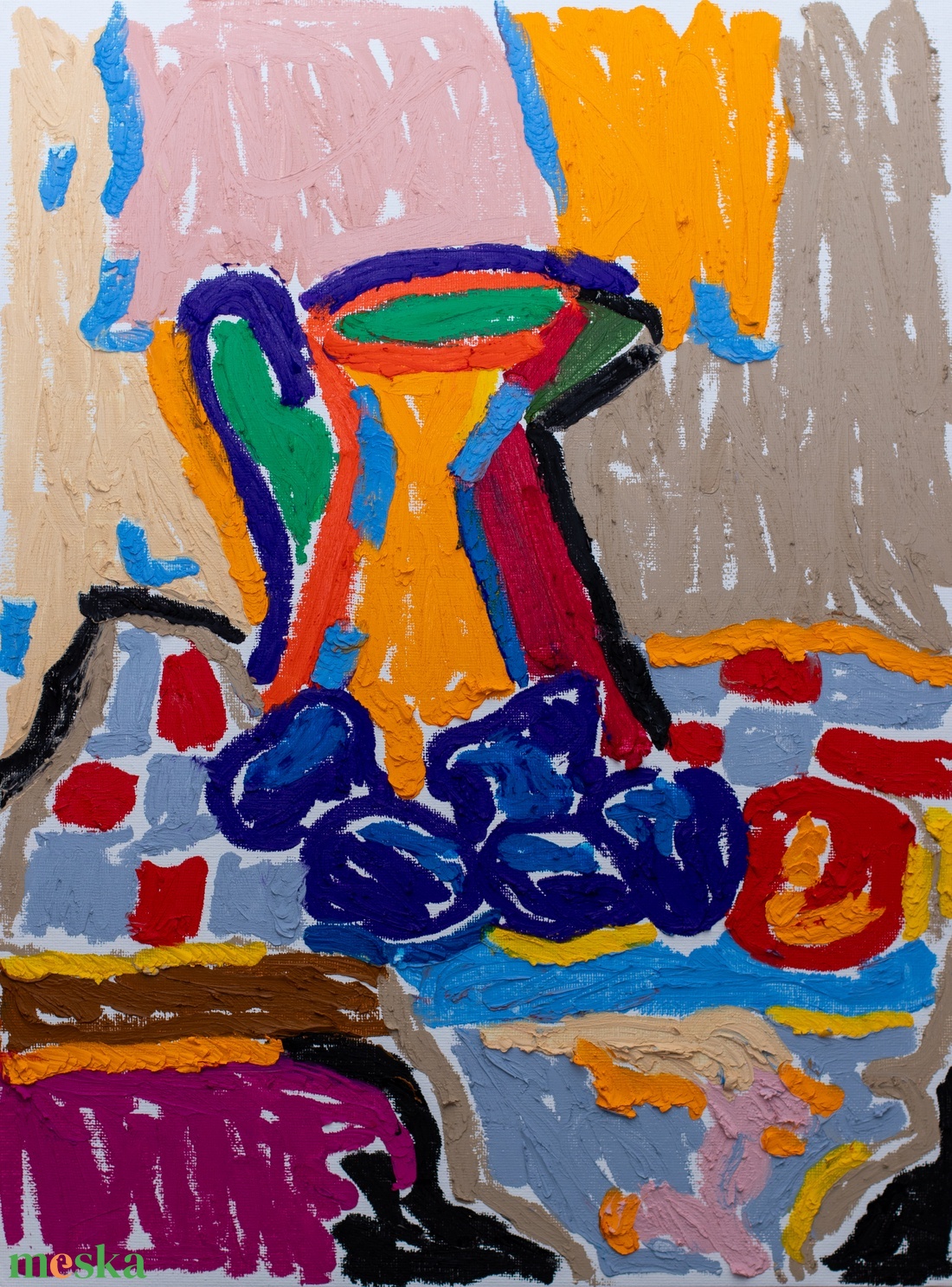 Csendélet - művészet - festmény - pasztell - Meska.hu