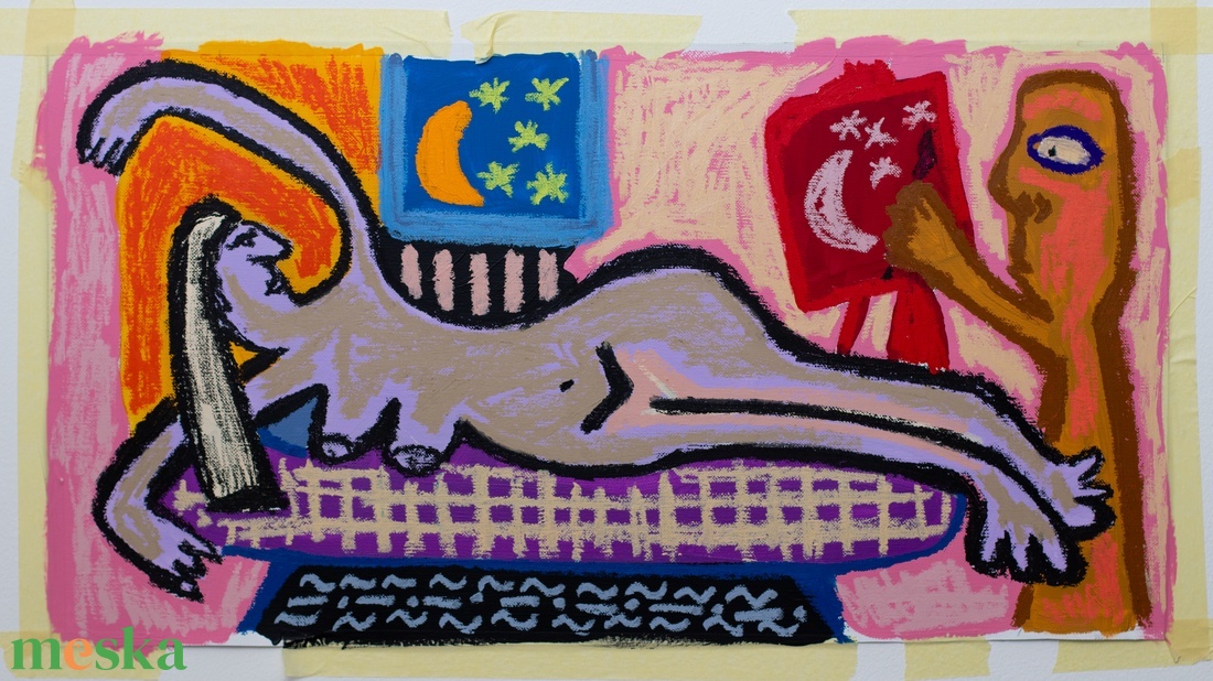 Doña Rosa - művészet - festmény - akril - Meska.hu