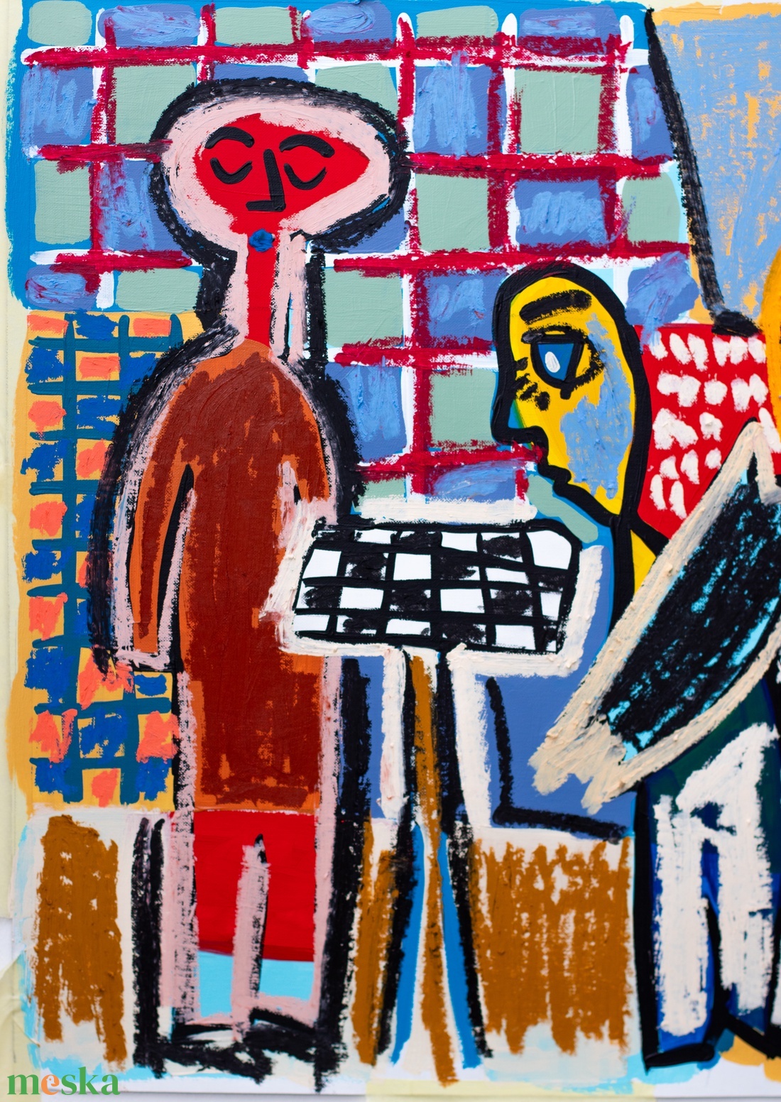 Karnevál - művészet - festmény - akril - Meska.hu