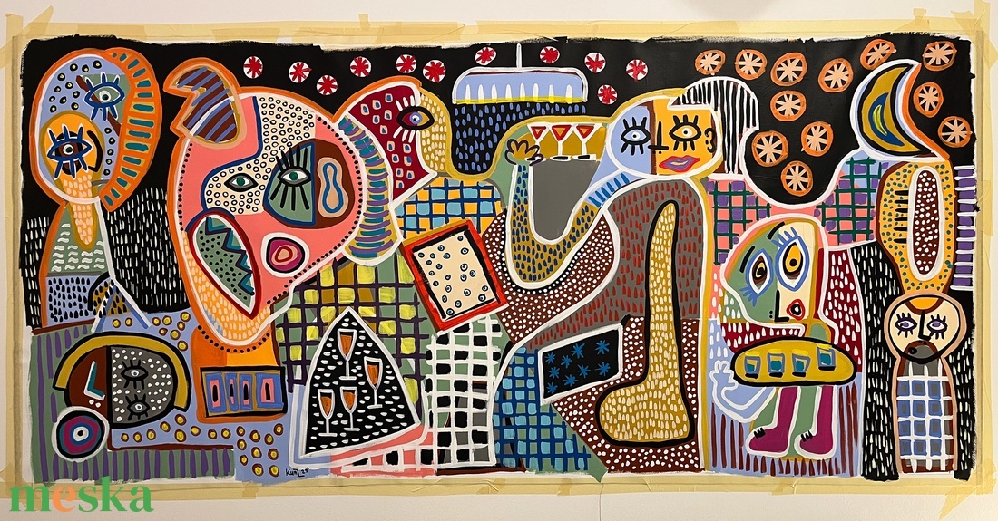 Farewell evening - művészet - festmény - akril - Meska.hu